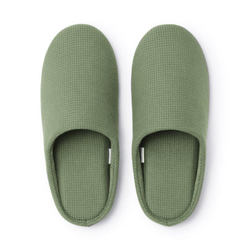 Cotton Insole Slippers Green MUJI