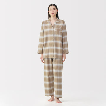 Side Seamless Flannel Pajamas MUJI