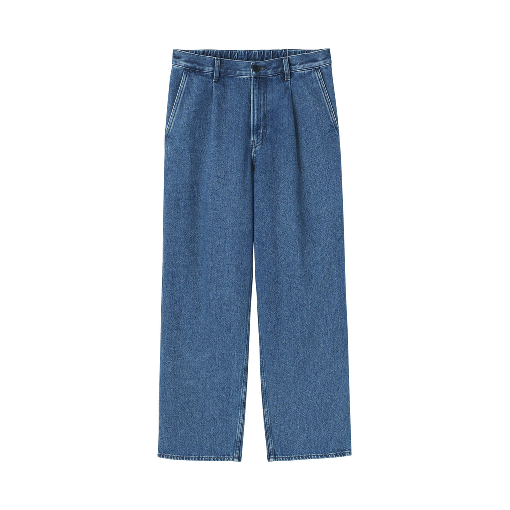 Kapok Blend Denim Work Trousers | Men's Jeans | MUJI Canada
