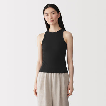 Lyocell Blend Rib Tank Top MUJI