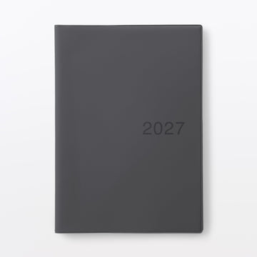 B5 Monthly/Weekly Planner From Dec. 2026 - Mon. Start Dark Grey MUJI