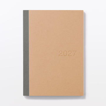 A5 Monthly/Weekly Planner From Dec. 2026 - Mon. Start Kraft MUJI