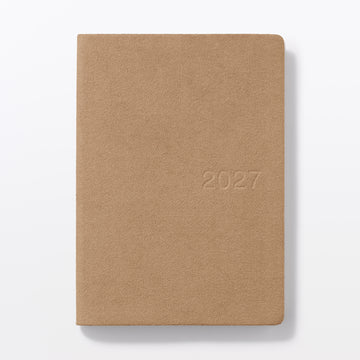 B6 Faux Suede Monthly/Weekly Planner From Dec. 2026 MUJI
