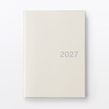 B6 Viewable-At-Once Monthly/Daily Planner From Dec. 2026 White MUJI