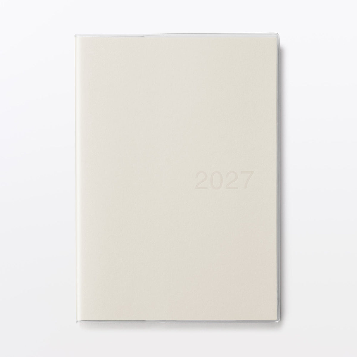 White A5 Vertical Monthly/Weekly 2027 Planner | MUJI Canada