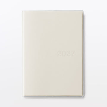 B6 Vertical Monthly/Weekly Planner From Dec. 2026 White MUJI