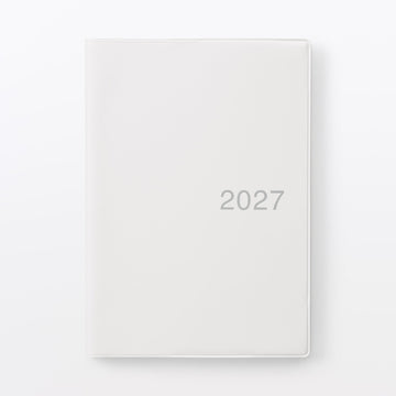 B6 Monthly Planner From Dec. 2026 White Grey MUJI