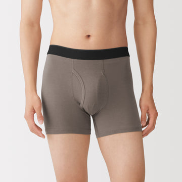 Lyocell Blend Front Open Boxer Briefs MUJI