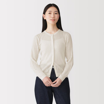 Lyocell Openwork Cardigan MUJI