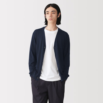 Wool V-Neck Cardigan MUJI