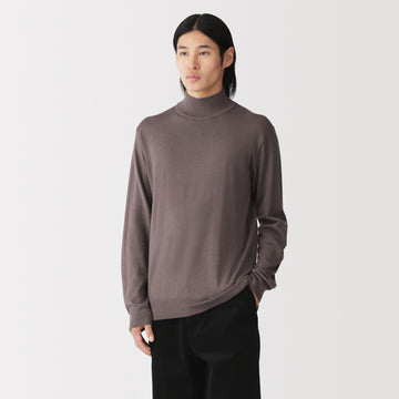 Wool Mockneck Sweater MUJI