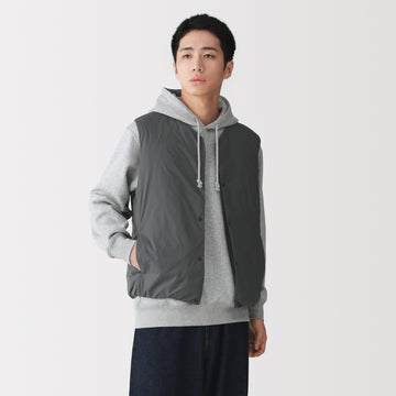 Lightweight Down Collarless Vest MUJI