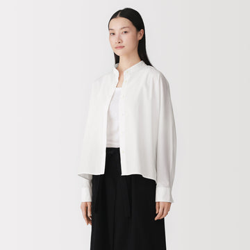 #WK34 [import] Labo Poplin Stand Collar Shirt MUJI