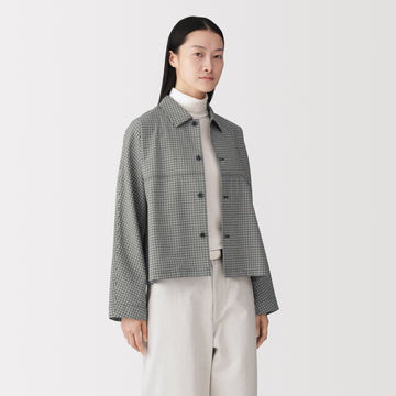 Labo Brushed Cotton Cropped Shirt MUJI