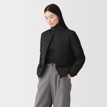 Lightweight Down Collarless Jacket