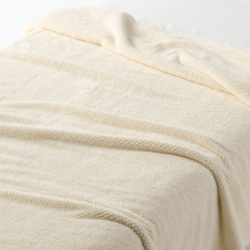 Warm Thin Blanket - Single Ivory MUJI