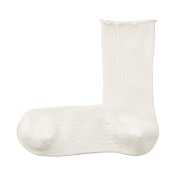Loose Top Socks Off White 23-25cm (US W7-9 M5-7.5) MUJI