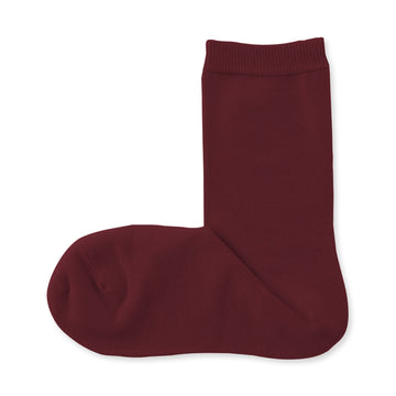 Loose Top Socks Burgundy MUJI