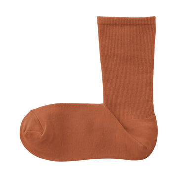 Loose Top Tapered Socks Orange 23-25cm (US W7-9 M5-7.5) MUJI