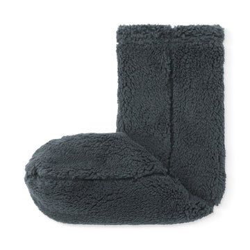 Boa Fleece Cozy Socks Dark Grey 25-27cm (US W9-11 M7.5-10) MUJI