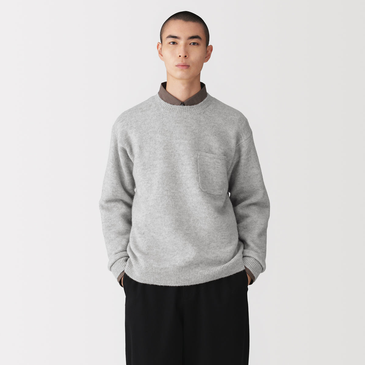Labo Cashmere Crewneck Sweater | Men's Knitwear | MUJI Canada