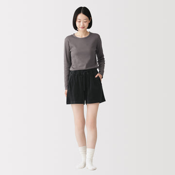Cotton Velour Shorts MUJI