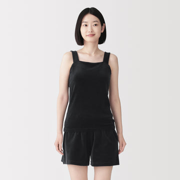 Cotton Velour Bra Tank Top MUJI
