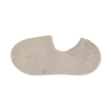 #26AW YL import - Silicone Grip No-Show Socks DAG18A6A Pale Brown MUJI