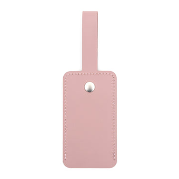 Recycled Leather Luggage Tag - Pink MUJI