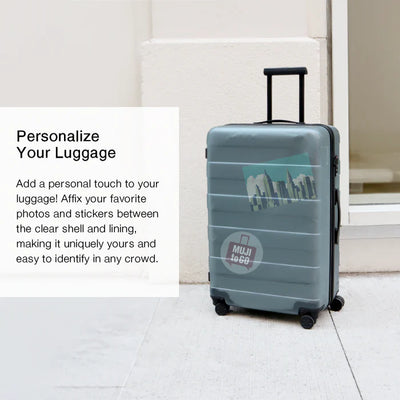 Personalize Your Luggage : Clear Hard Shell Suitcases