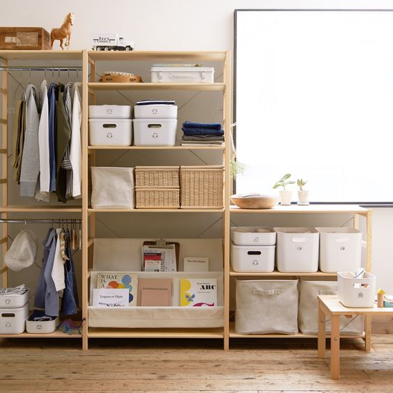 Pine Shelf Unit - Wardrobe MUJI