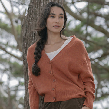 Wool V-Neck Cardigan MUJI