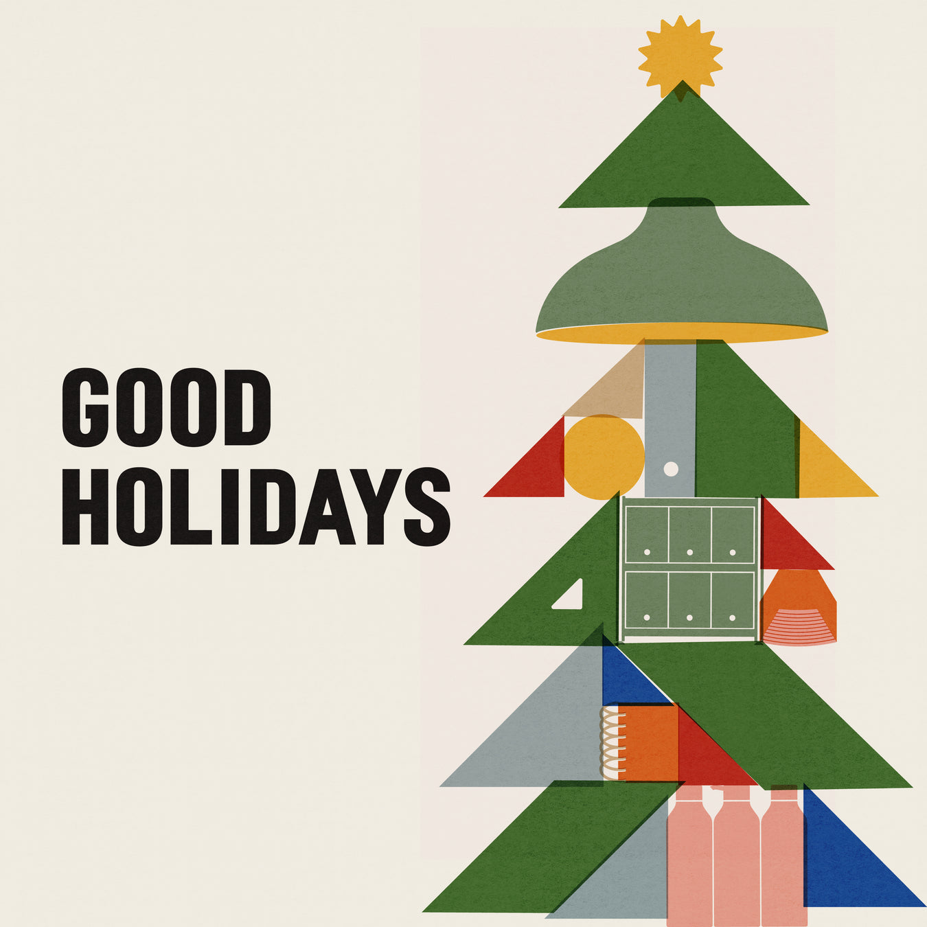 Good Holidays Banner - X-Mas Tree