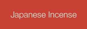 Text 'Japanese Incense' on a red background
