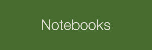 Text 'Notebooks' on a green background