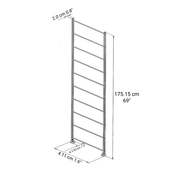 SUS Shelving Unit Additional Frame for Stainless Steel / Oak