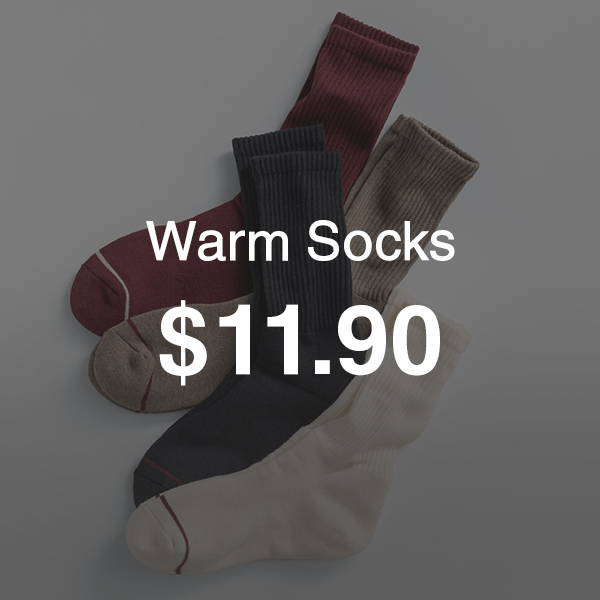 Warm Socks $11.90