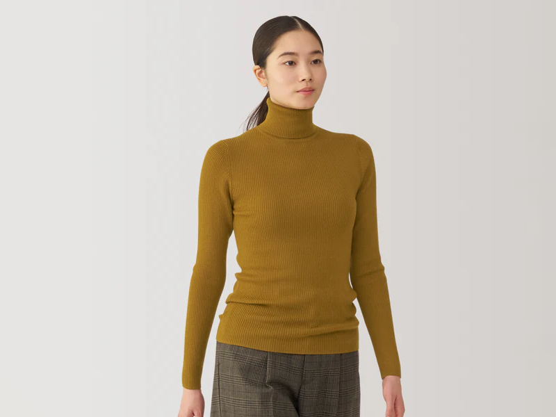 Women's Ribbed Turtle Neck 