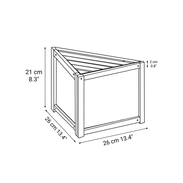 Bamboo Corner Rack 1 Tier | MUJI Canada