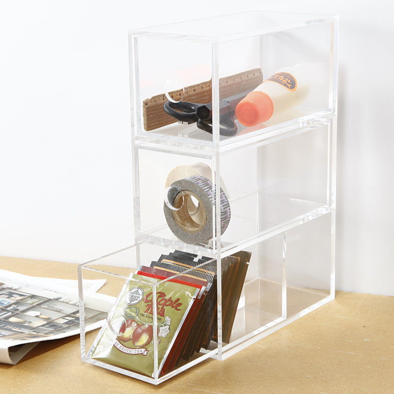 Acrylic 3 Drawer Unit MUJI