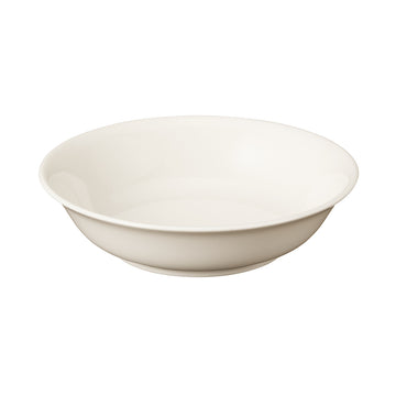 Beige Porcelain Deep Dish Large 23.5cm MUJI
