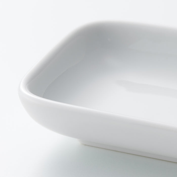 White Porcelain Rectangular Dish | Japanese Porcelain | MUJI Canada