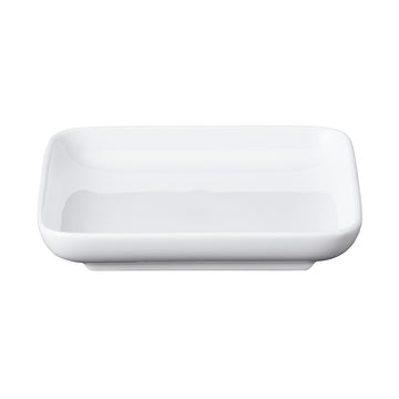 White Porcelain Square Dish Small MUJI