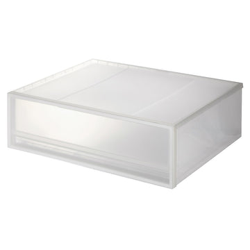 Polypropylene Storage Case Drawer Wide (W55 x D44.5 cm) Small (W55 x D44.5 x H18 cm) MUJI