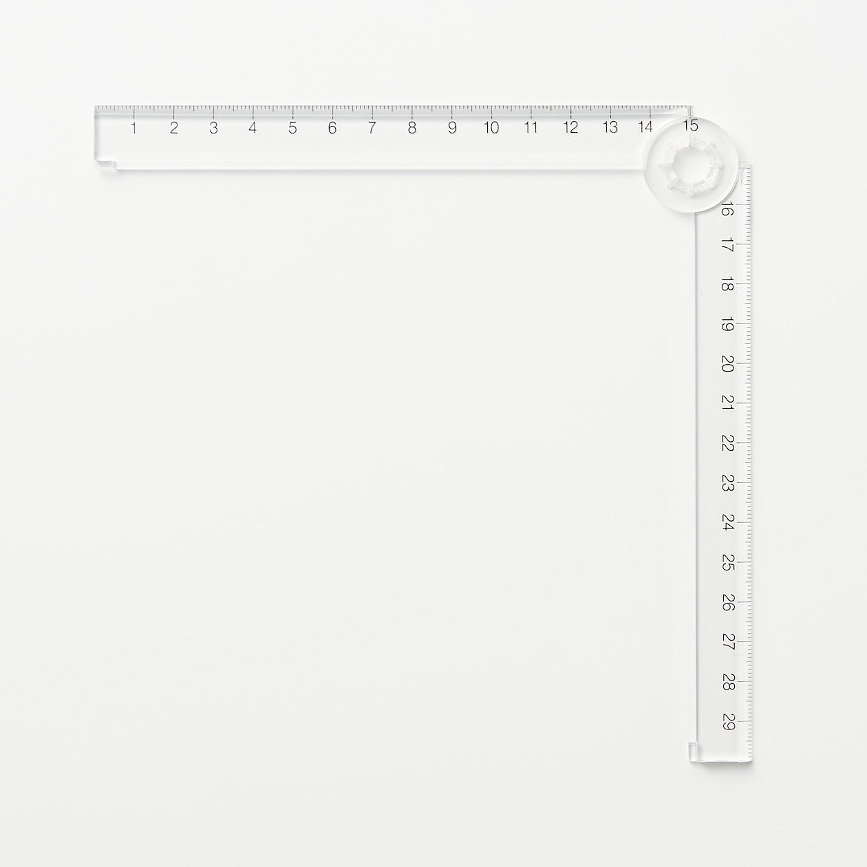 Polycarbonate Double Ruler