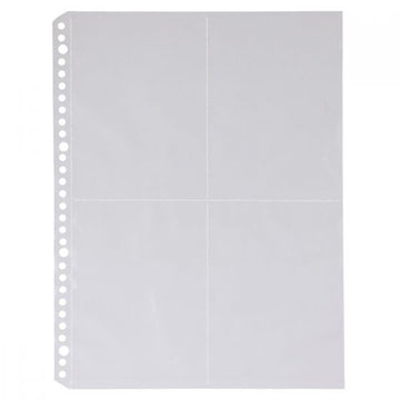 Clear Pocket Refill for Postcard (10 Piece Set) A4 30 Holes MUJI