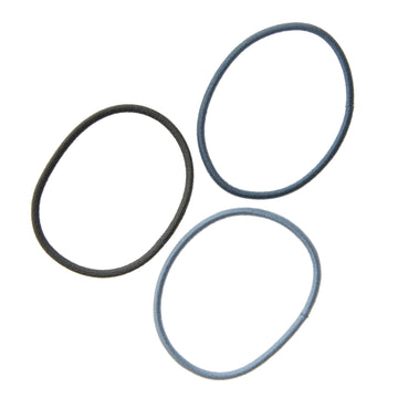 Rubber Hair Bands Thin (3pcs) Gray (3 Colours) MUJI
