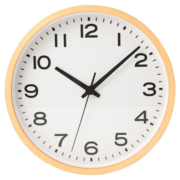 Wooden Analog Wall Clock Natural MUJI