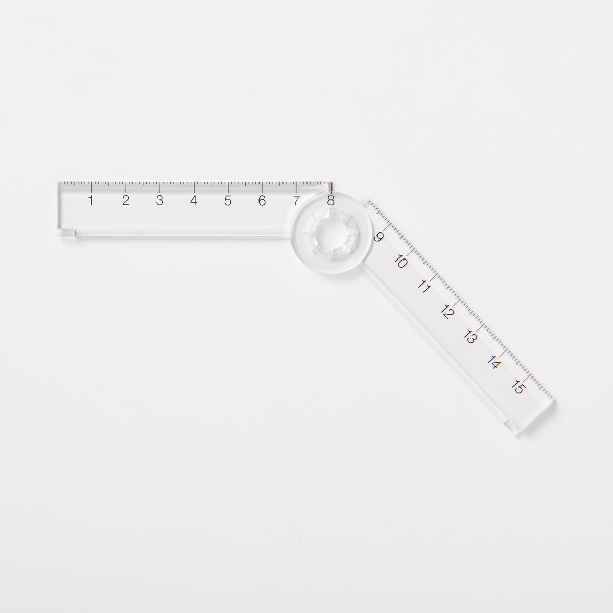 Double Ruler Utd Polycarbonate Double Ruler Mini | School & Office Supplies | MUJI Canada