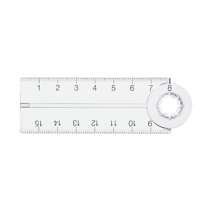 Double Rular Polycarbonate Double Ruler Mini | School & Office Supplies | MUJI Canada
